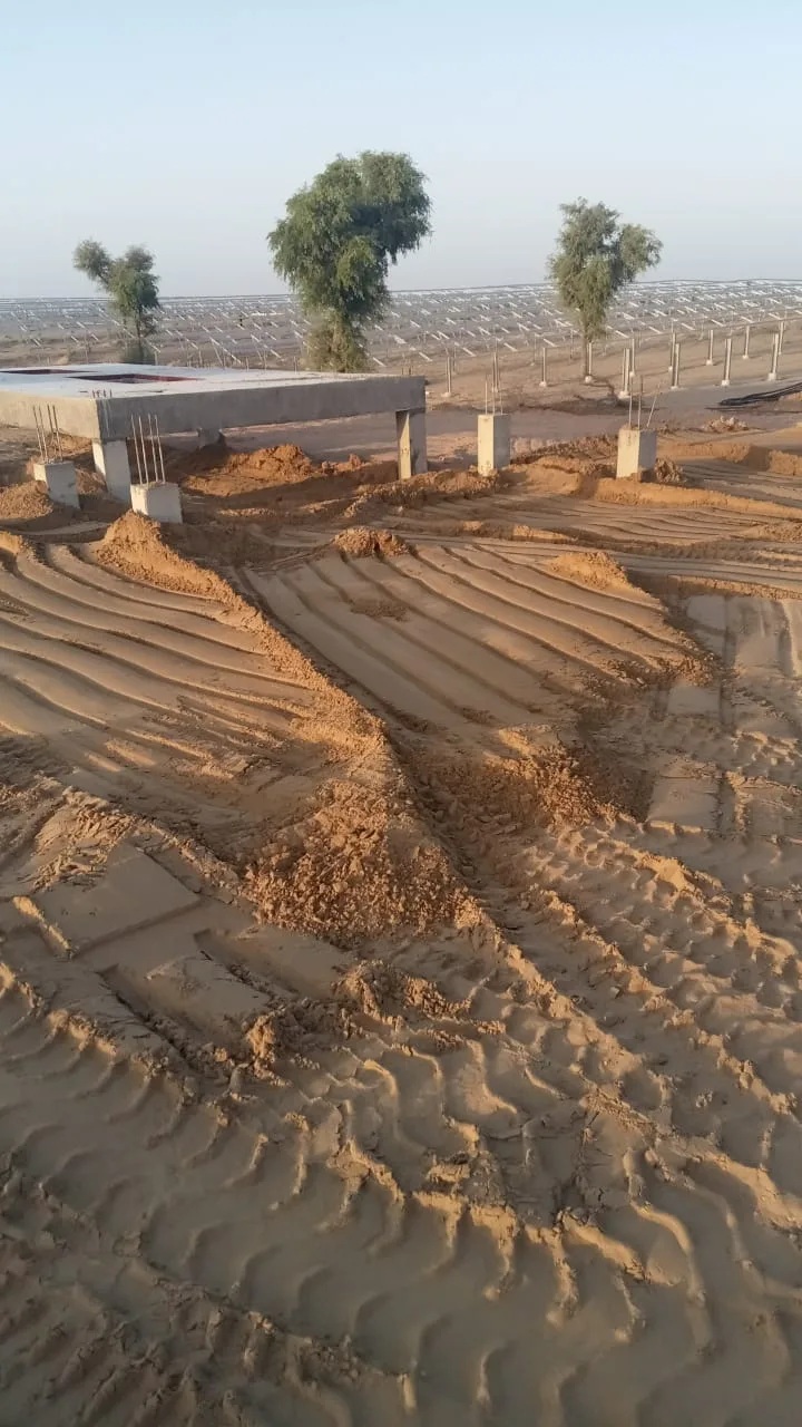 Formation level preparation and compaction — Fortico Infra solar project site
